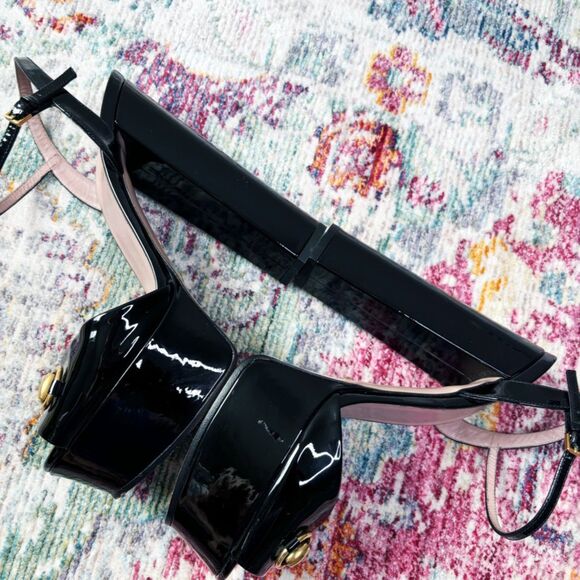 Gucci Patent Leather Claudie Platform Sandals - Picture 11 of 11